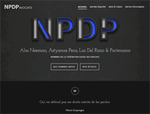 Tablet Screenshot of npdp-avocats.ch